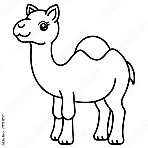 camel mommy - vector illustration