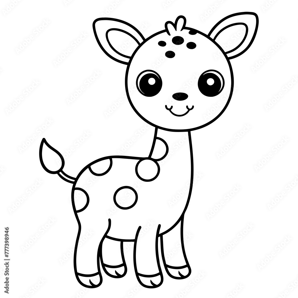 giraffe happy - vector illustration giraffe happy - vector illustration