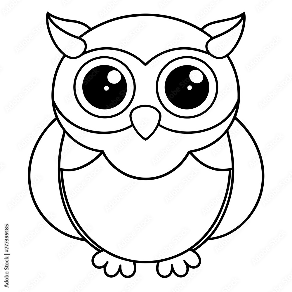 owlet - vector illustration owlet - vector illustration