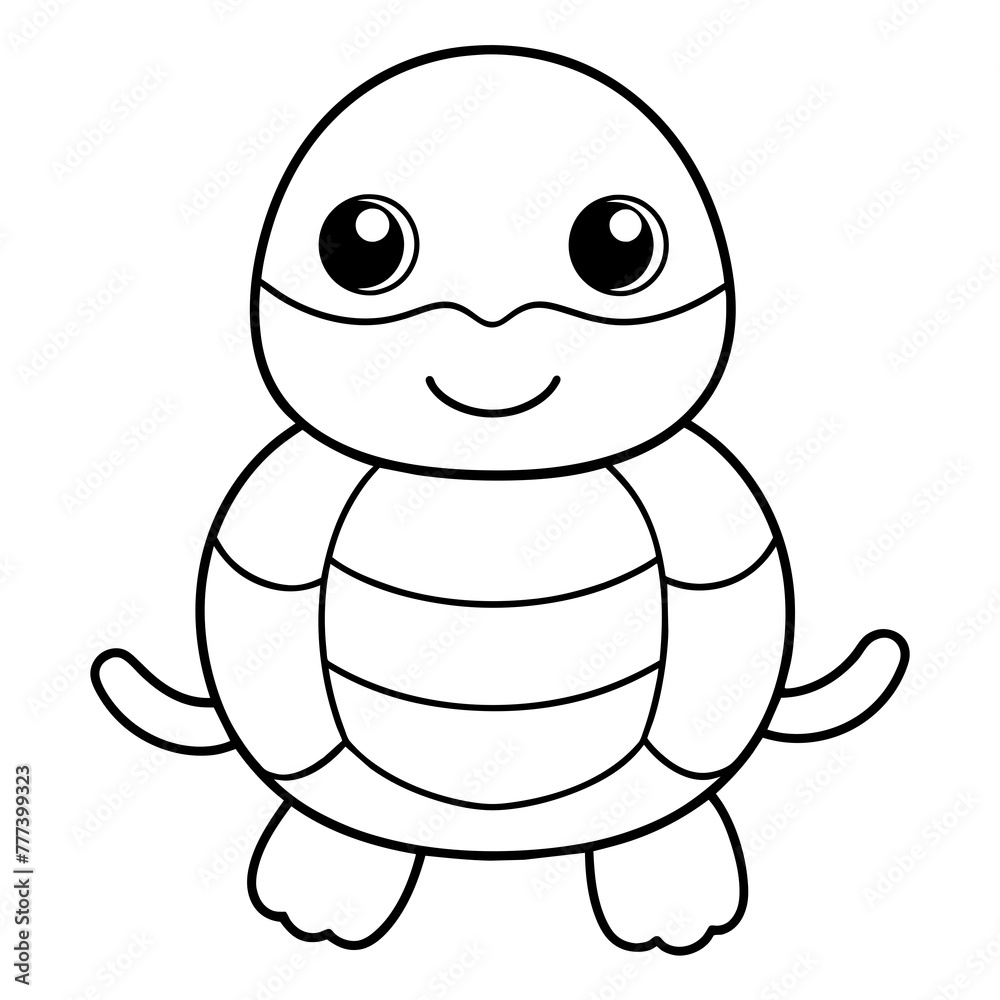tortoise baby - vector illustration tortoise baby - vector illustration