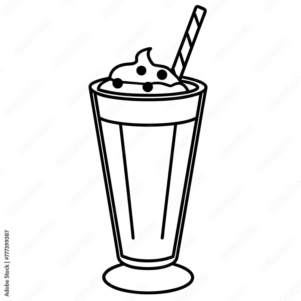 juice glass with ice - vector illustration juice glass with ice - vector illustration