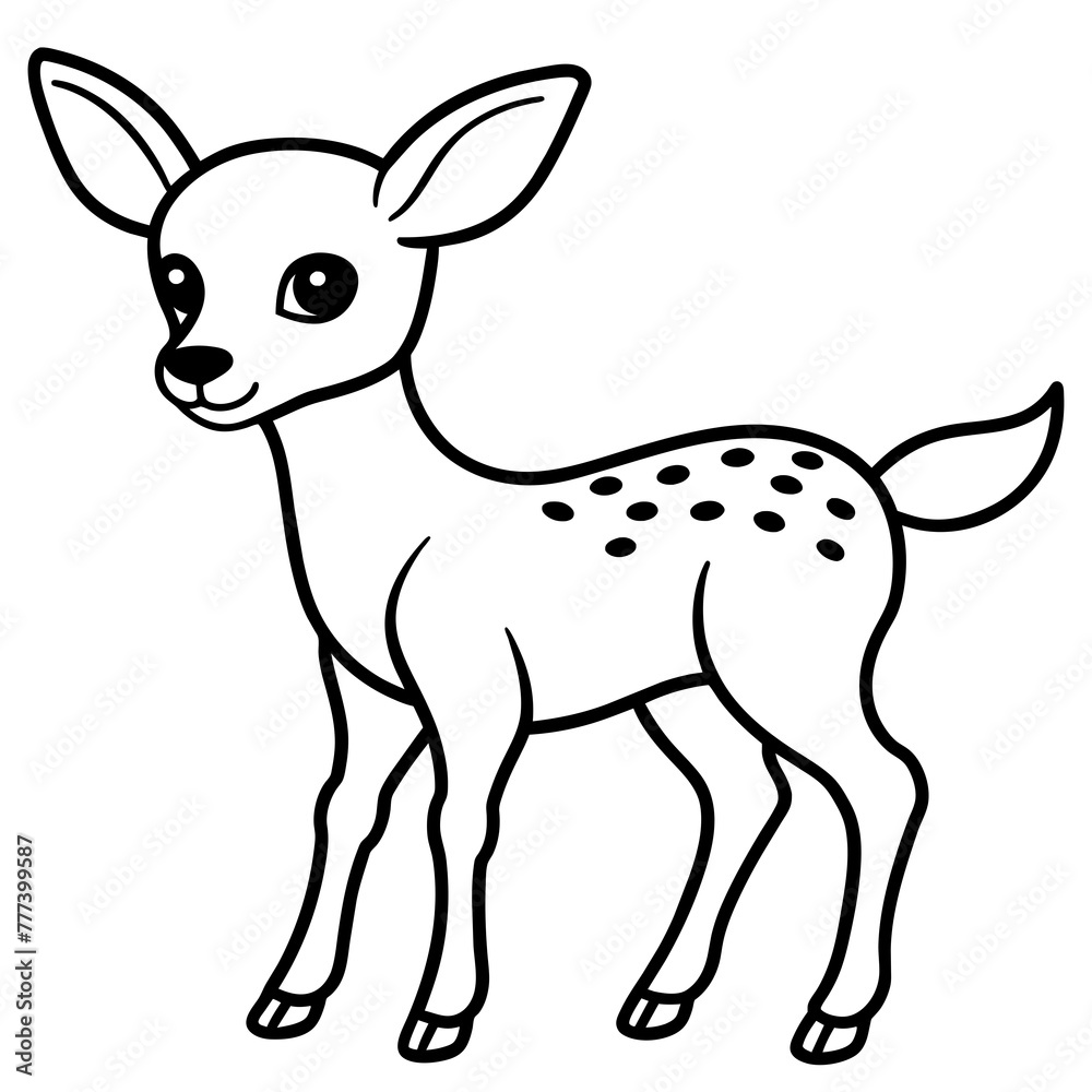 deer baby  - vector illustration