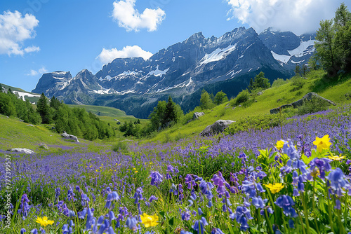 spring in the mountains