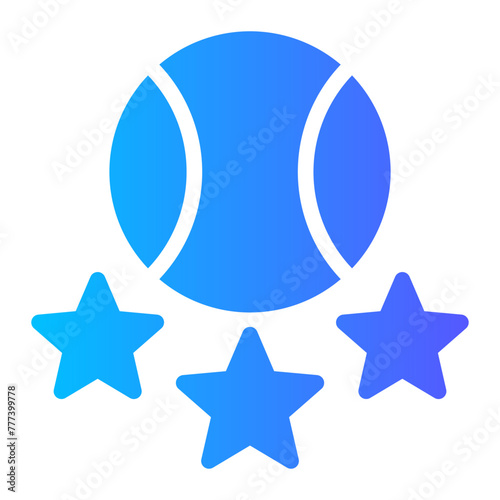 tennis gradient icon