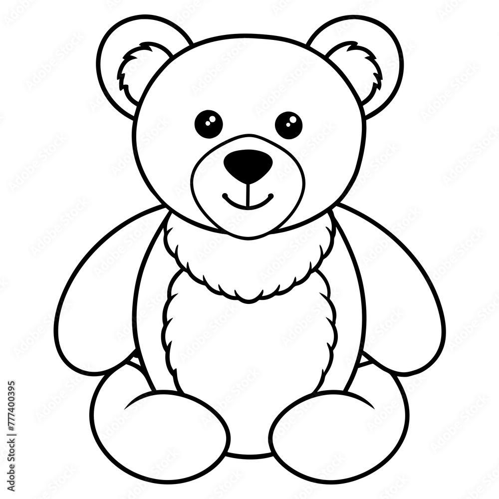 Naklejka premium teddy - vector illustration