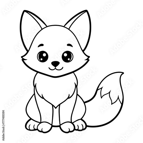 politeness  fox - vector illustration
