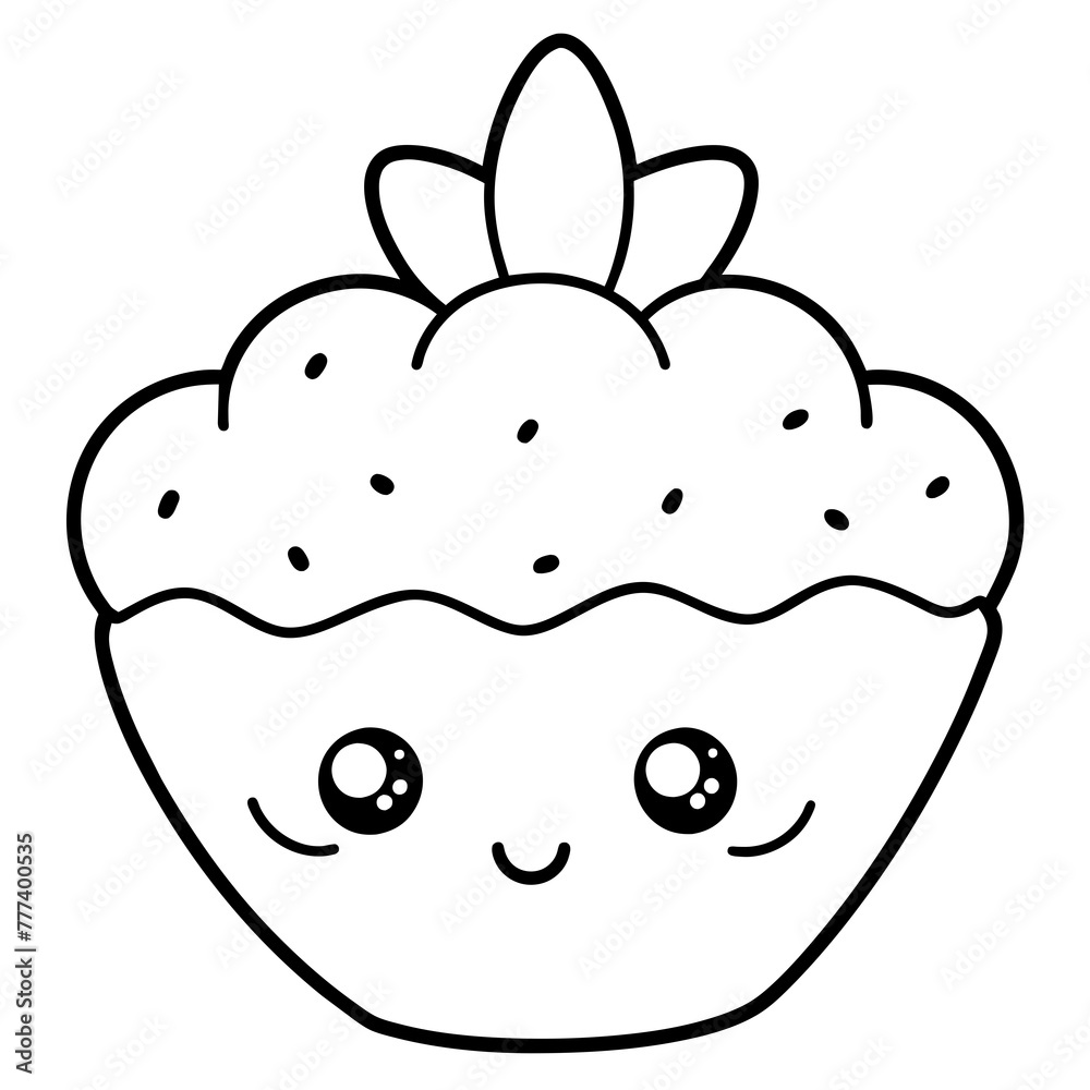 cute cupcake - vector illustration cute cupcake - vector illustration