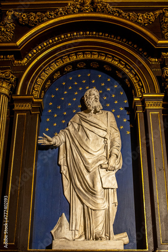 Relief in Saint Gervais-Saint Protais catholic church, Paris, France.