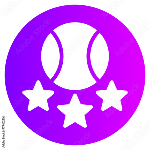 tennis gradient icon