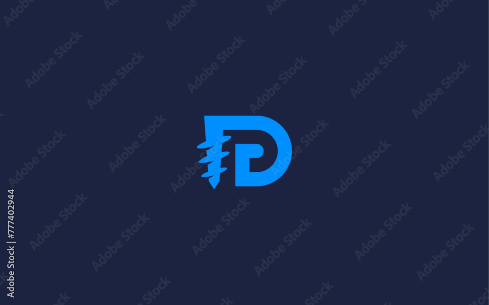 letter d with drill logo icon design vector design template inspiration letter d with drill logo icon design vector design template inspiration