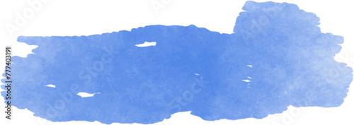 Blue watercolor splash abstract background for for poster, print, home decoration, menu cover, invitation, design template.