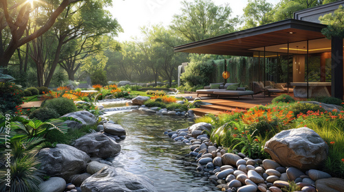 Dive into the world of landscaping in architectural construction, creating outdoor spaces that complement and enhance buildings. Experience the harmony between built and natural environments. © tong2530