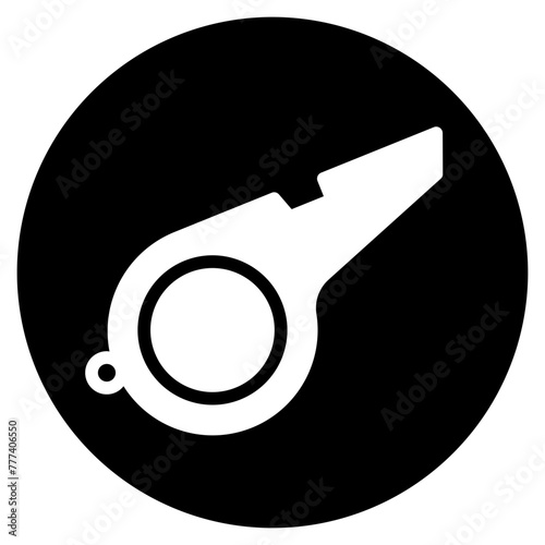 whistle glyph icon photo