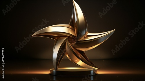 luxarious 3d star in luxarious background
