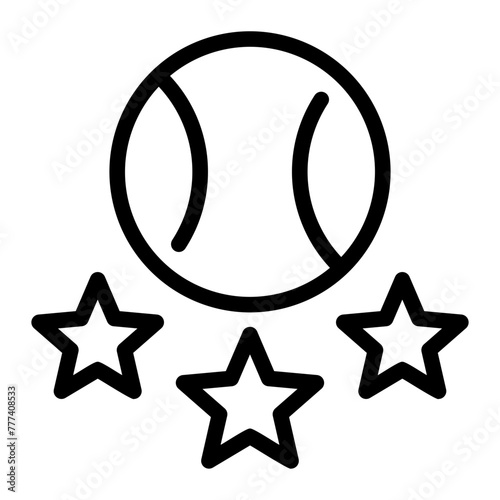 tennis line icon