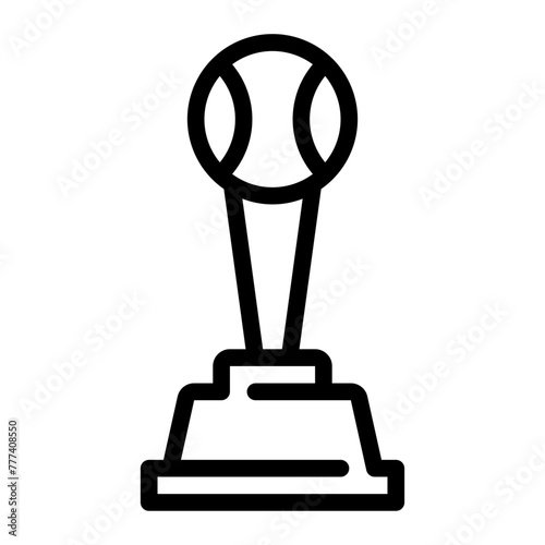 trophy line icon