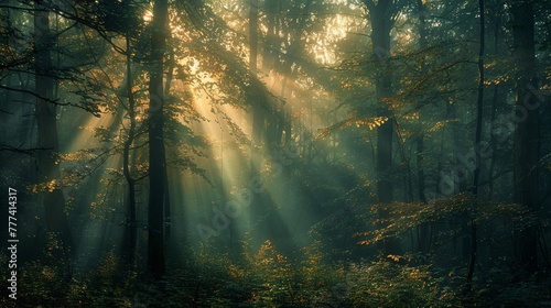 Enchanted forests where darkness and light dance at the behest of ancient magic.