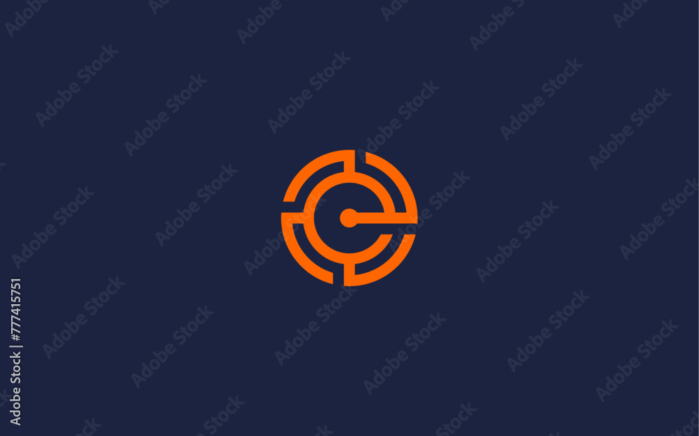 letter e technology logo icon design vector design template inspiration
