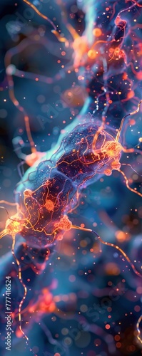 Design a close-up visualization of a neurological map with interconnected pathways highlighted  symbolizing the advancements in neuroscience research Emphasize the potential for revolutionizing 