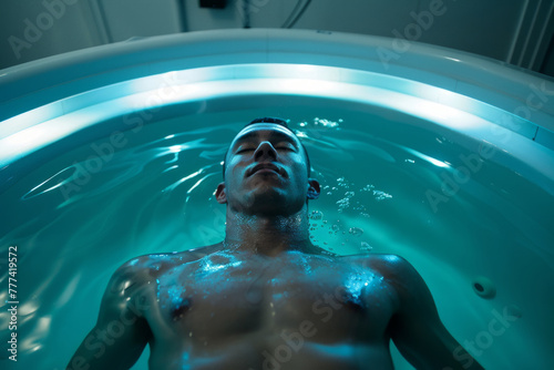 Man in a Sensory Deprivation Tank photo