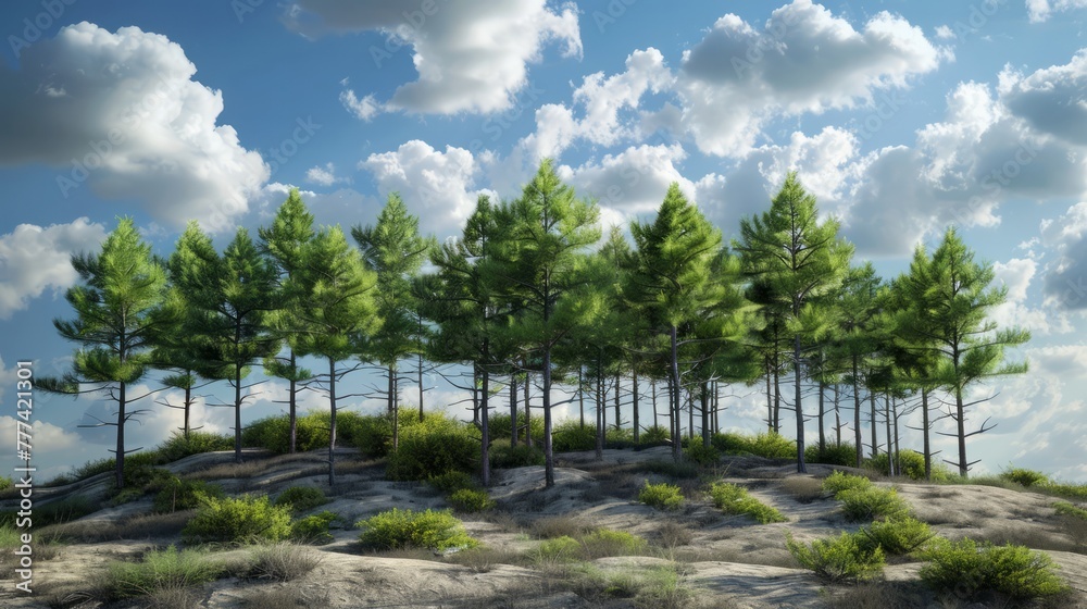 Beautiful pine trees Beautiful pine trees