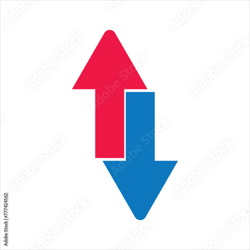 Free Download Up and down arrow flat style. illustration icon isolated on white background. vector illustration. AI - GFXLoad