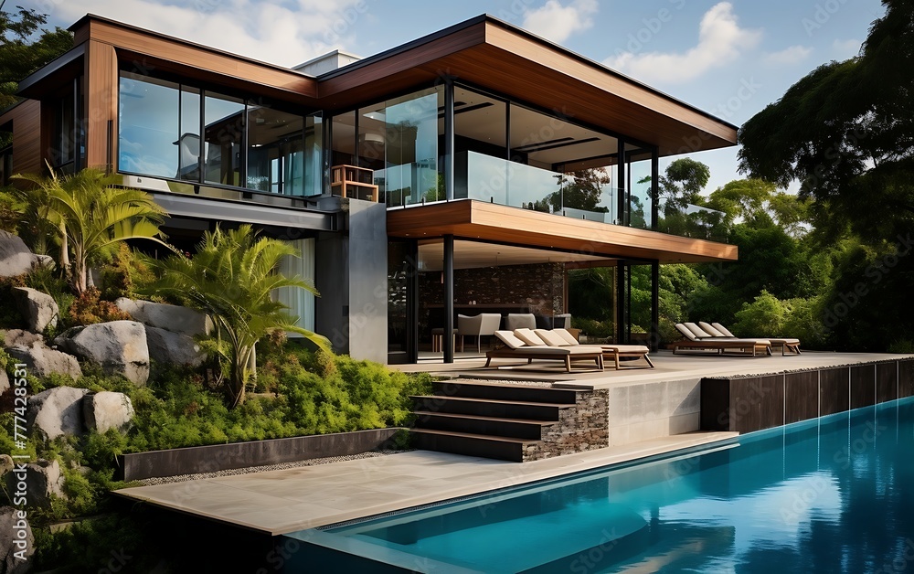 Luxury house with swimming pool