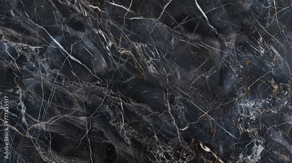 A black marble surface with a smooth texture, featuring delicate veins of silver and grey, providing a subtle yet sophisticated backdrop for artwork or design concepts. A black marble surface with a smooth texture, featuring delicate veins of silver and grey, providing a subtle yet sophisticated backdrop for artwork or design concepts.
