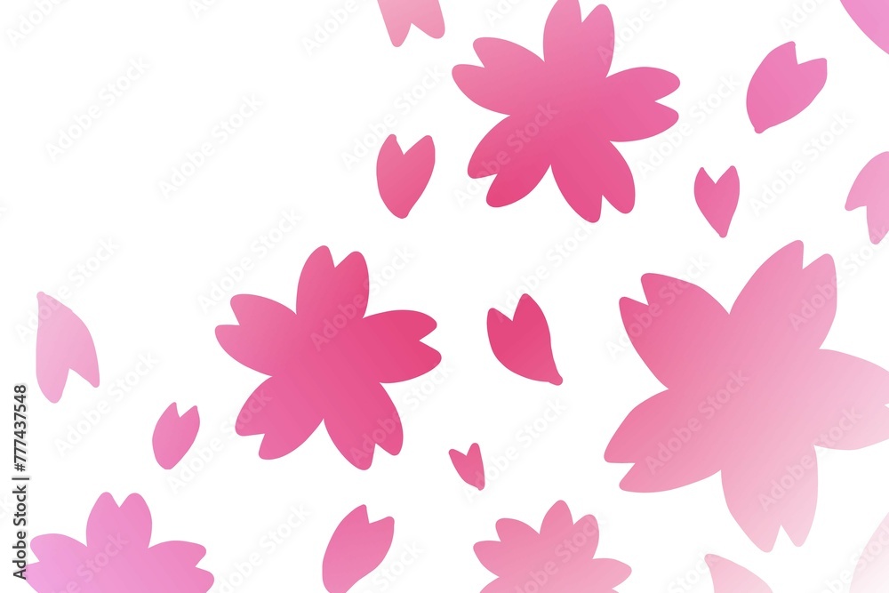 桜のレター素材