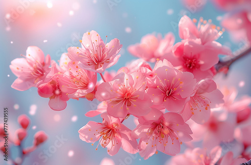 Cherry blossoms, bokeh, out focusing, spring, spring flowers, pink, pollen, cherry blossom branches