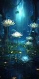 Cybernetic Lotus Pond: A Technological Marvel
