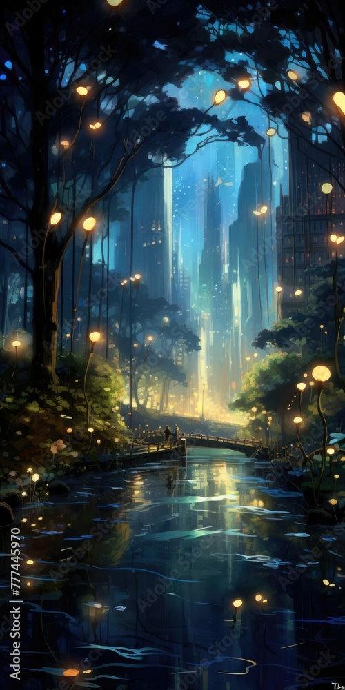 Digital Delight: Exploring Magical City of Fireflies
