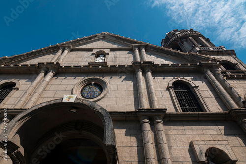 Taguig, Metro Manila, Philippines - Mar 29, 2024: The Saint Anne Parish Church, also known as Santa Ana Church is a Roman Catholic church and minor basilica located in Barangay Santa Ana. photo