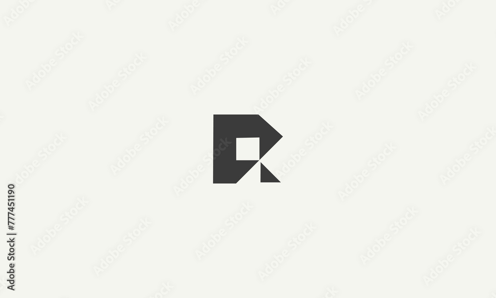 letter R simple monogram logo design vector illustration letter R simple monogram logo design vector illustration