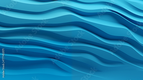 Blue waves abstract background