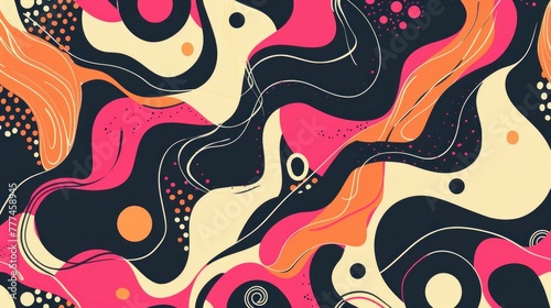 Simple Color Abstract Pattern Design