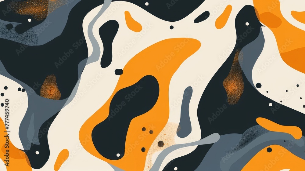 Naklejka premium Simple Color Abstract Pattern Design
