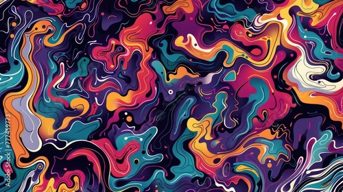 Simple Color Abstract Pattern Design