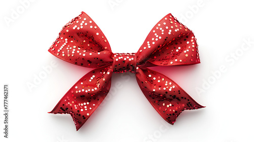 red bow have diamonds on it , generative ai
