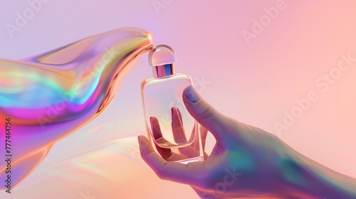 perfume in the style of a gradient