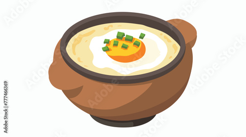Ttukbaegi Gyeranjjim is Steamed Egg in a Earthenwar