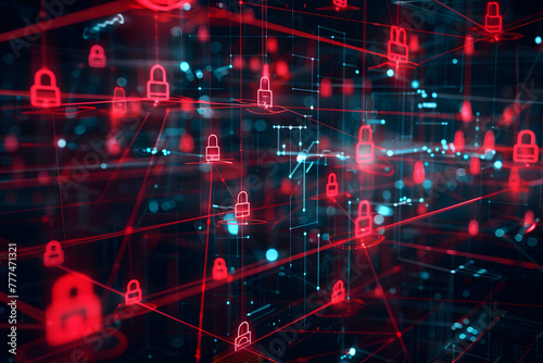 Interconnected cybersecurity layers fortifying technology networks against cyber threats