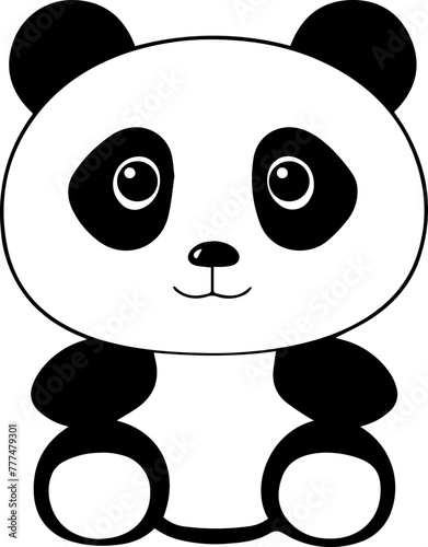 Fototapeta Naklejka Na Ścianę i Meble -  Panda Illustration