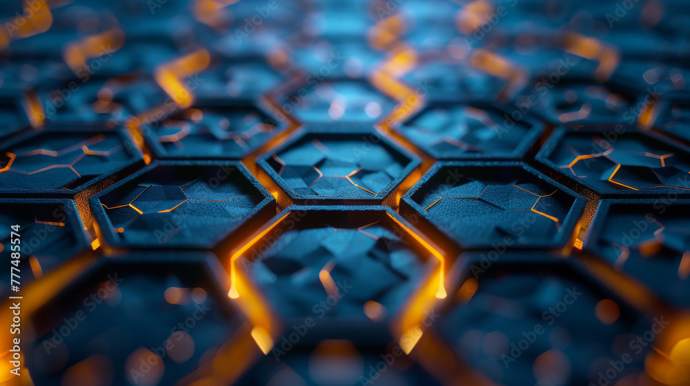 Abstract background hexagon network technology. Abstract background hexagon network technology.