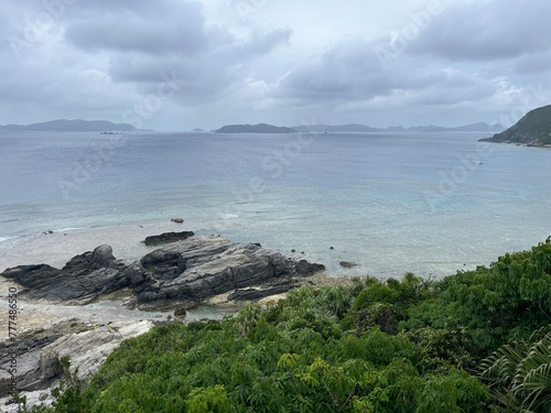 the coast of the sea okinawa tokashiki photo