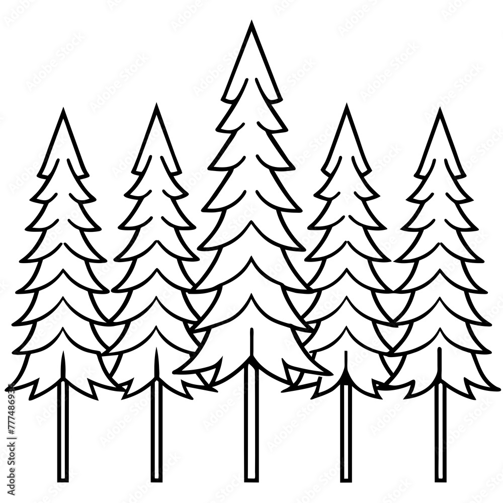 Obraz premium christmas tree background