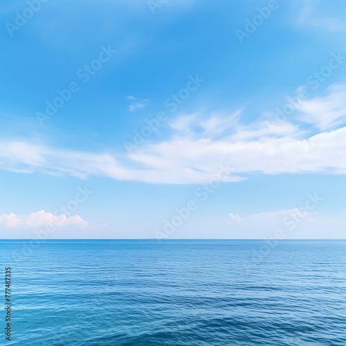 Blue sea and sky with clouds. Sky background © Shipons Creative