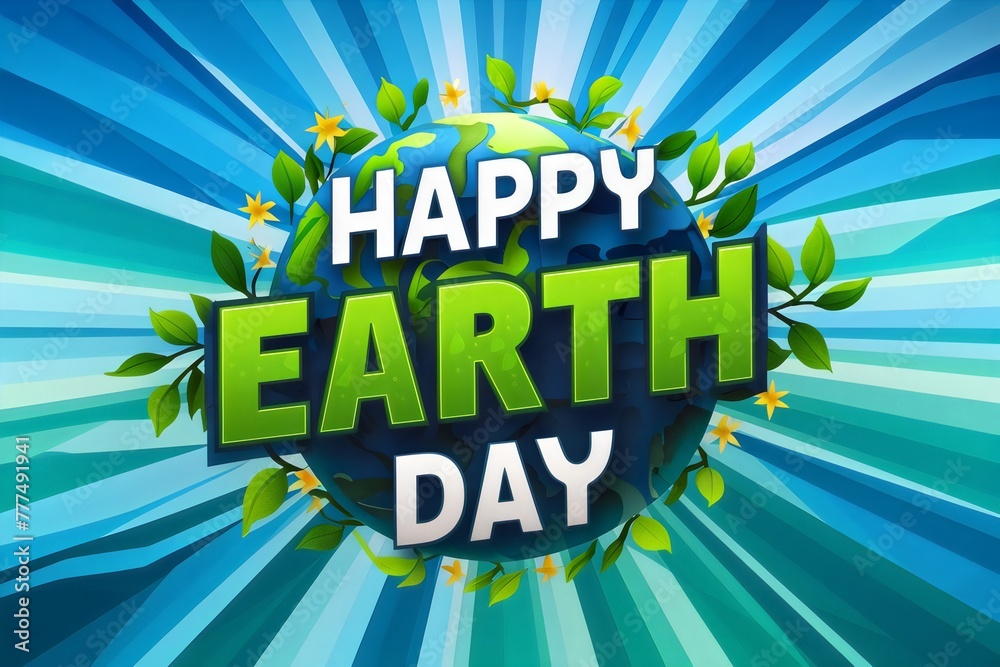 Happy Earth Day, earth day banner, illustration of earth day 2024, 22