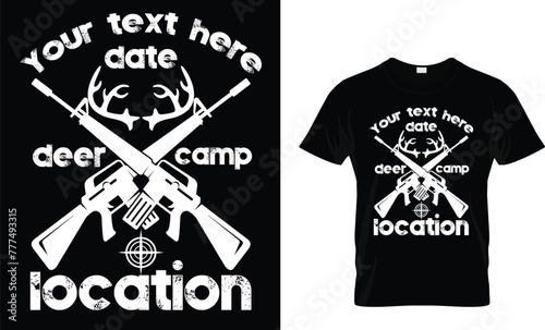 Your text here   deer camp...eps file