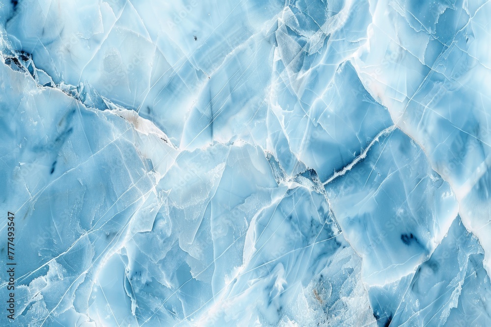 Obraz premium Light blue marble background top view Generative AI